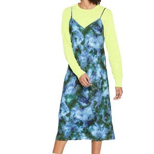 Tie-Dye Slip Midi Dress